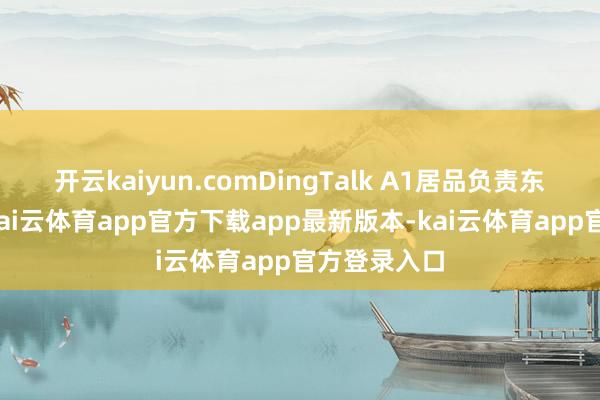 开云kaiyun.comDingTalk A1居品负责东说念主说-kai云体育app官方下载app最新版本-kai云体育app官方登录入口